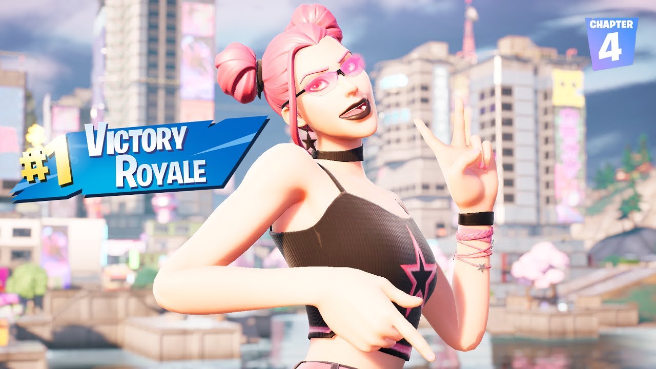Victoria con la skin BRUJA SURFERA Fortnite