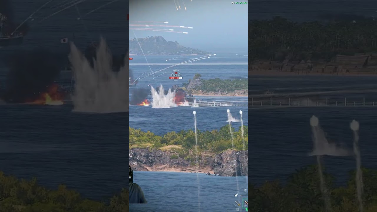 💥🚢 Cinematic BOOM! (World of Warships Power Shot) #shorts