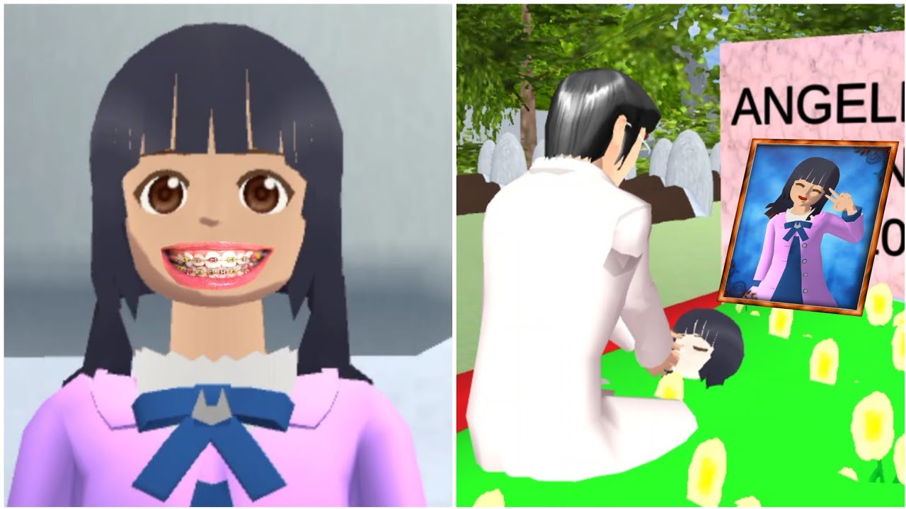 PASANG KAWAT GIGI JASAD ANGEL TIDAK BISA DI KUBUR || Drama Sakura School Simulator