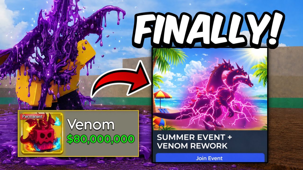 Venom Rework FINALLY HERE! Release Date + LEAKS in Blox Fruits Summer Update 🏝️