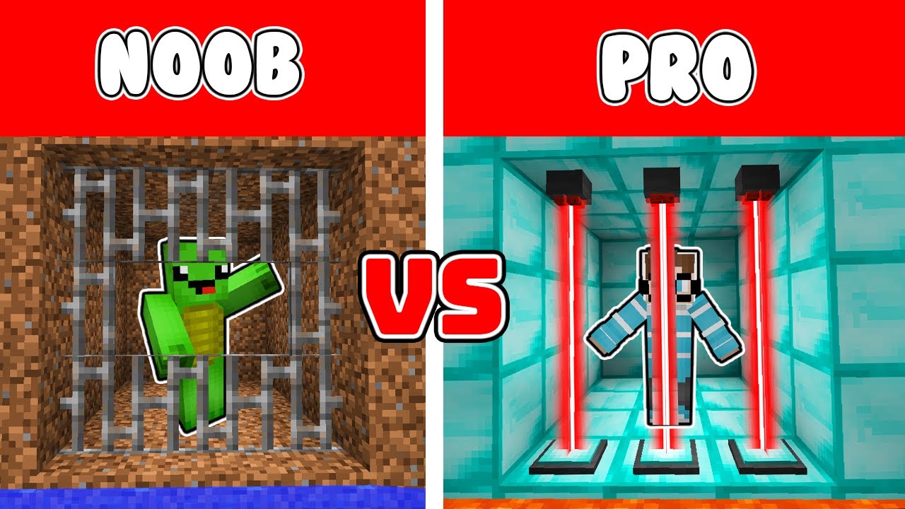 DENDY NOOB ERDE GEFÄNGNIS vs BUFLO PRO DIAMANT GEFÄNGNIS in Minecraft! [Deutsch/HD]