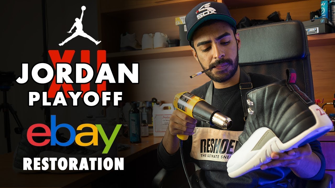 Beat Air Jordan 12 Playoff eBay Restoration by Vick Almighty