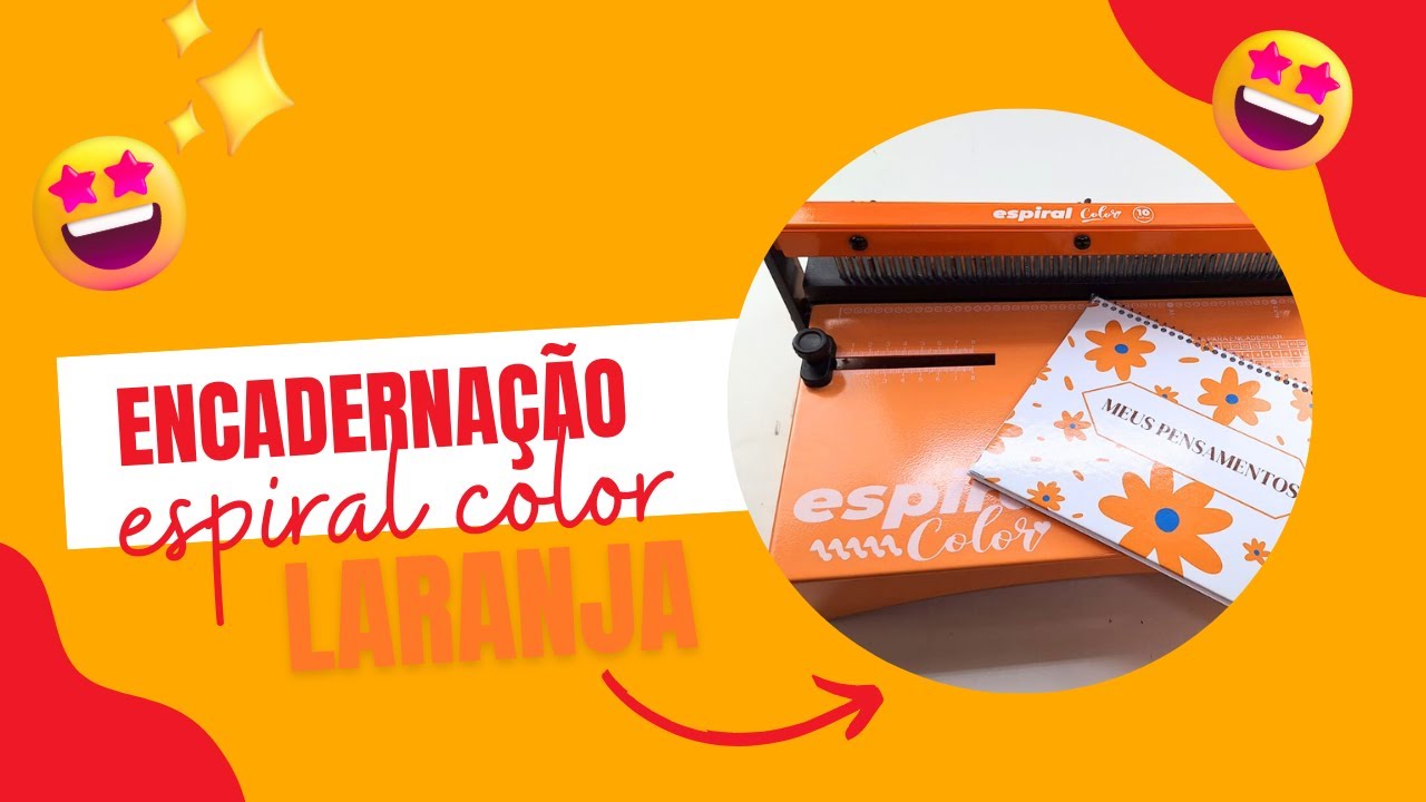 Encadernadora espiral color laranja: Encadernação espiral | Marpax