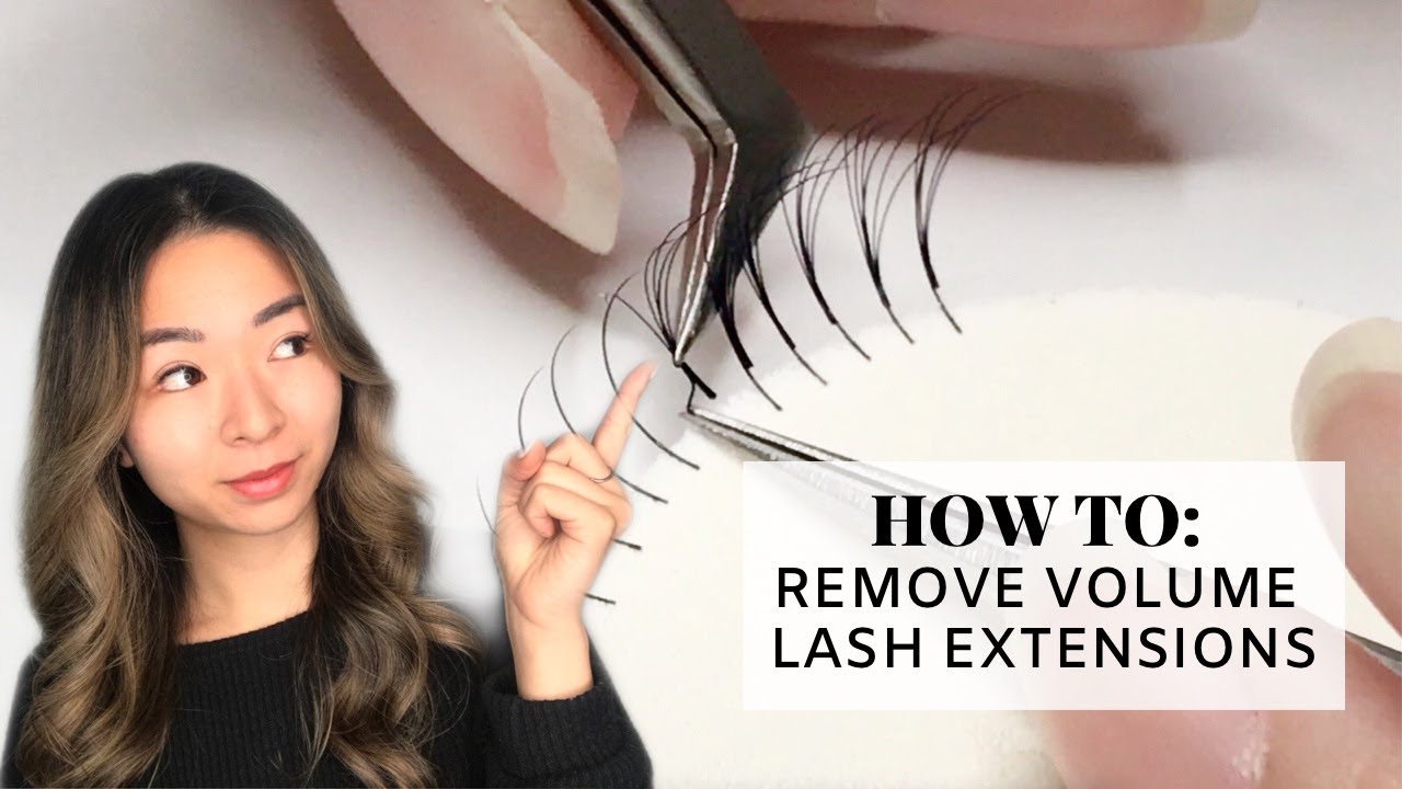 HOW TO: Remove Individual Eyelash Extensions (volume fans!)