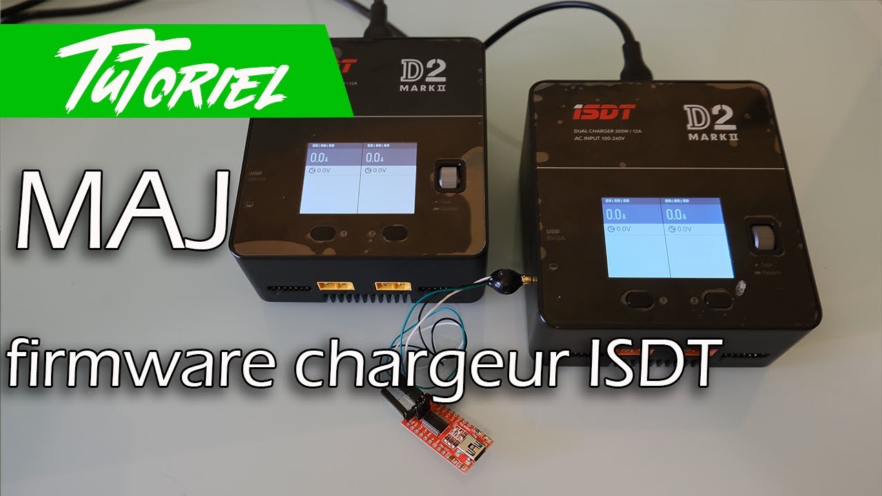 ISDT chargeur, MAJ firmware avec ou sans clé FTDI