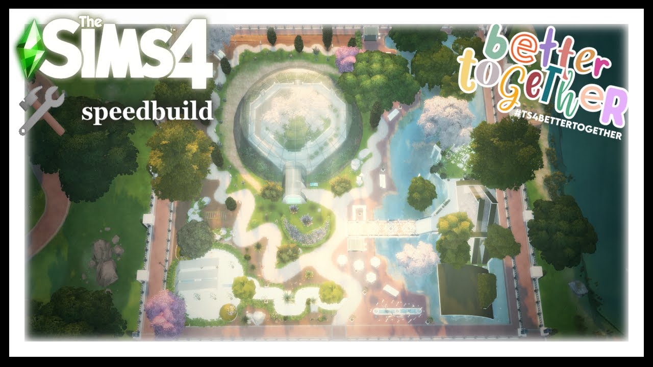 The Sims 4 || San Myshuno modern PARK || #ts4bettertogether || speedbuild || NoCC
