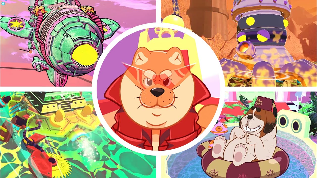 AstroDogs - All Bosses + Ending