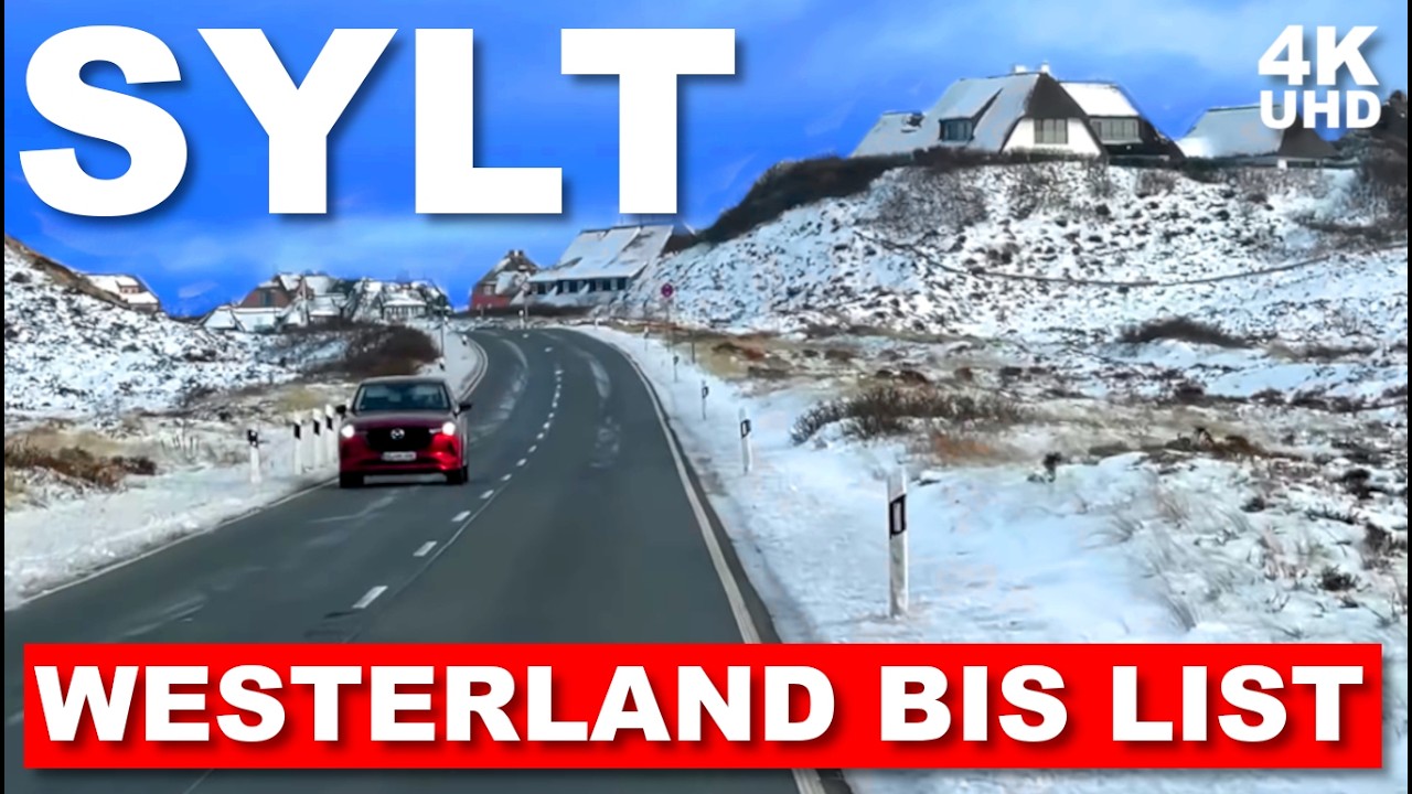 SYLT IM SCHNEE JETZT MIT DEM BUS ENTDECKEN ❄️❤️ VON WESTERLAND BIS LIST nach Schneetief Elli