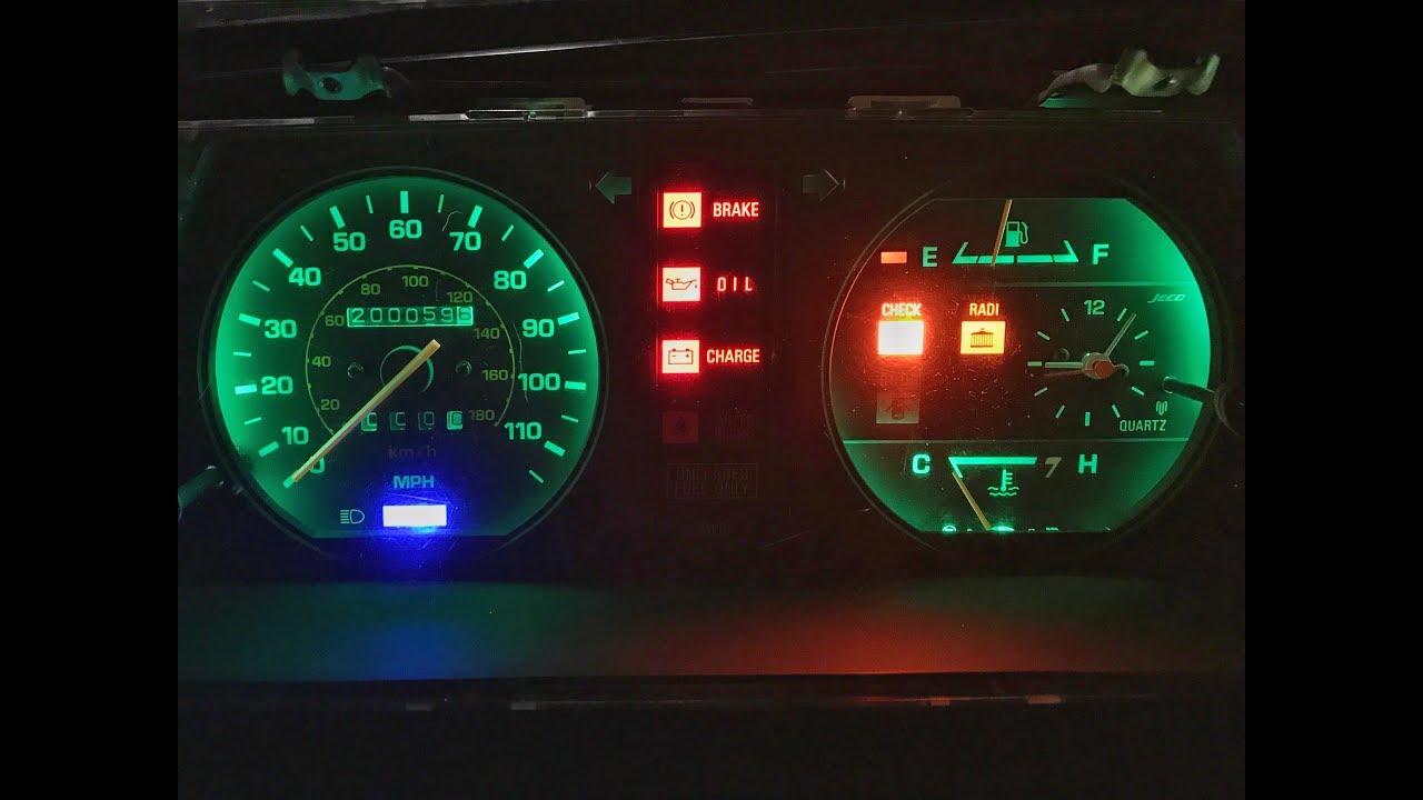 1988 Toyota 4x4 Van | Interior Dash LED upgrade