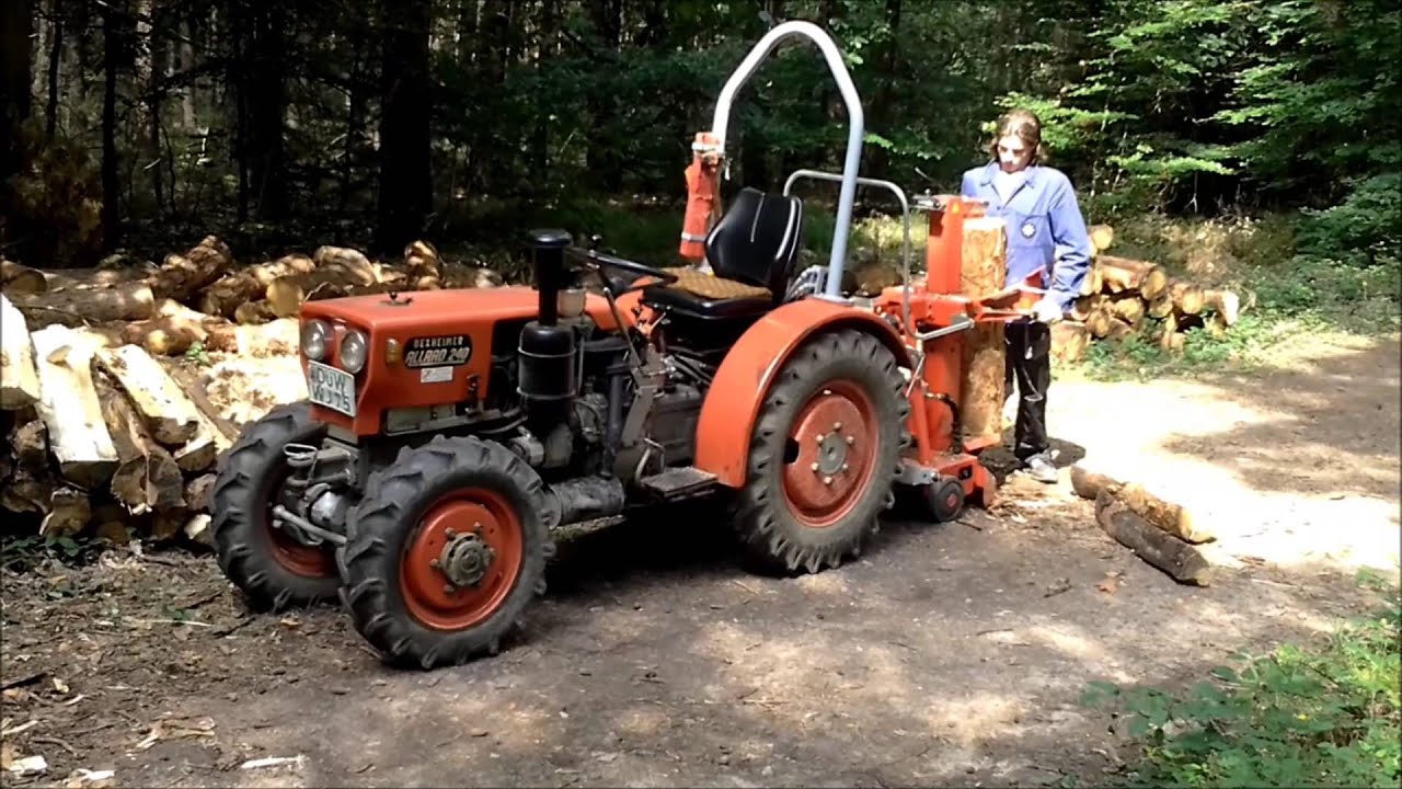 Holz spalten mit Dexheimer Allrad 240 & Oehler OL880