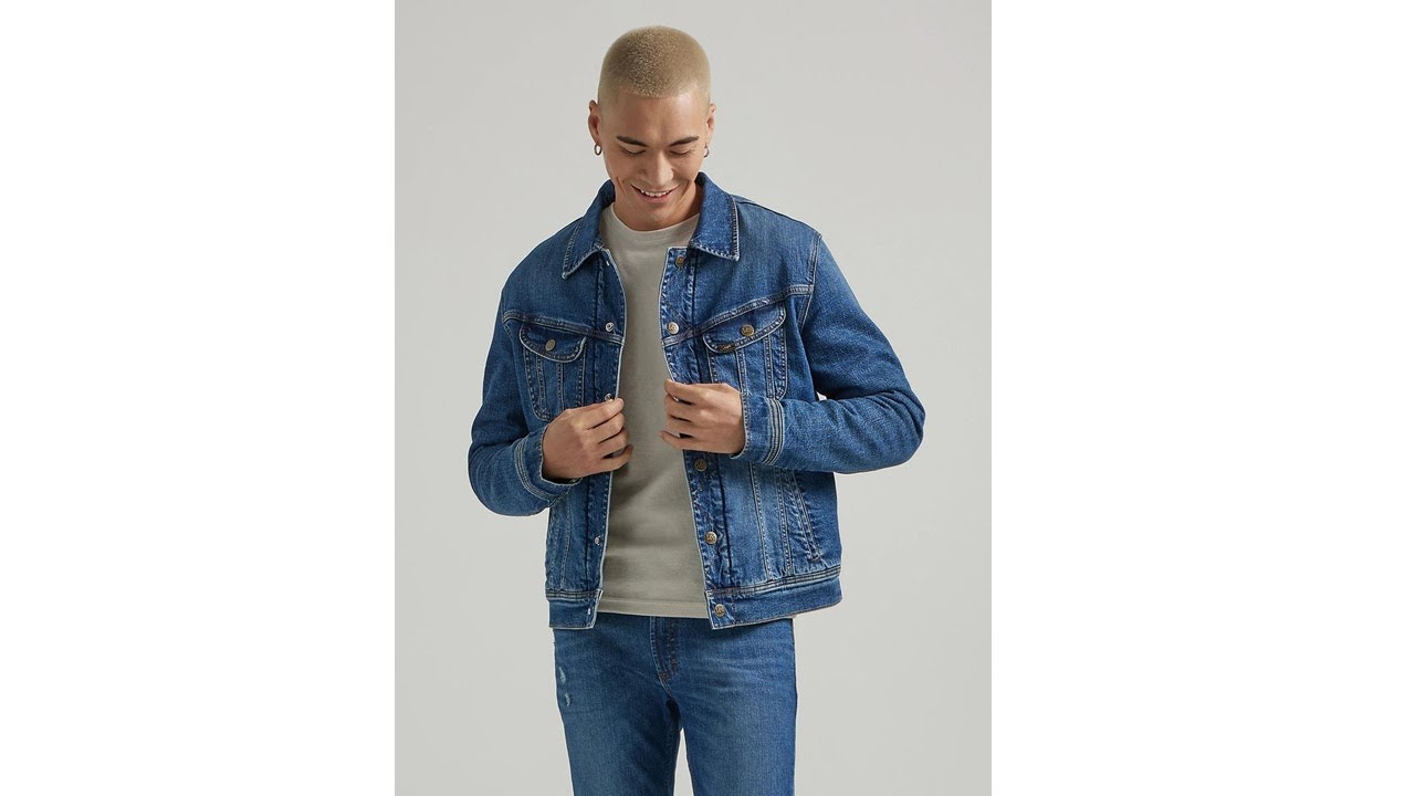 Джинсовая куртка Lee Reversible Sherpa Lined Rider Mid Dark