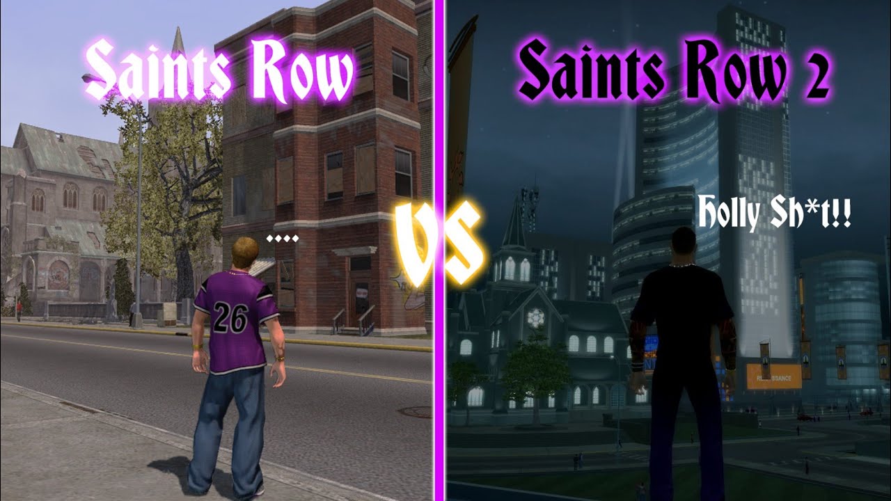 Saints row Vs Saints row 2 map part 1