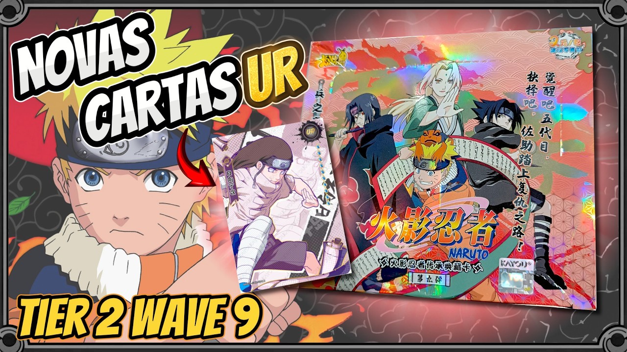 Unbox de Cards de Naruto Kayou, box Tier 2 Wave 9, lançamento!!! #naruto #kayou #cards