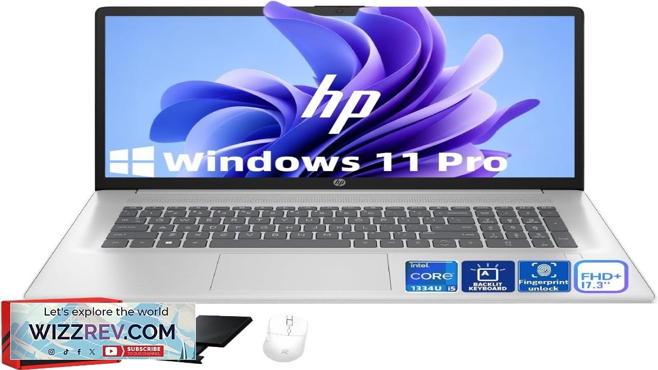 HP 17t Laptop Computer 17.3" FHD(19201080) Intel 10 Core i5 1334U Backlit KB