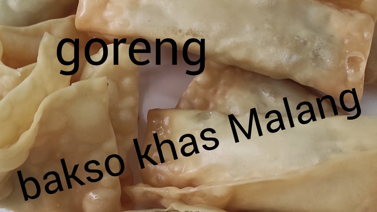 BAKSO MALANG. rahasia pangsit goreng bakso Malang yang nikmat.