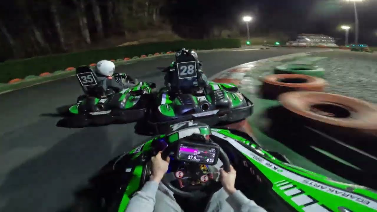 Karting Gueñes OcioKart Una rueda en mitad de pista, pretemporada Salida P5 Carrera P3