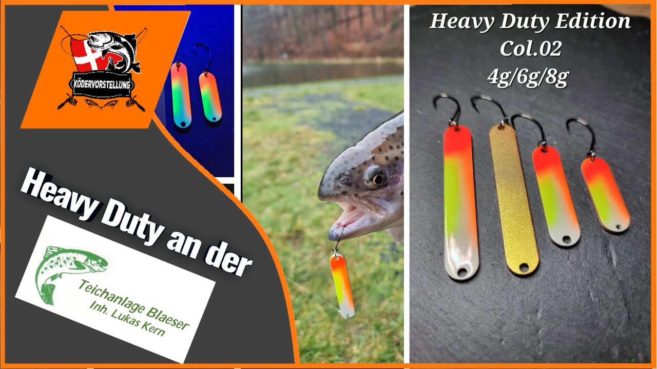 RS HEAVY DUTY EDITION II STRIPES II FORELLEN IM FRÜHJAHR II TEICHANLAGE BLEASER II SPOONFISCHEN II
