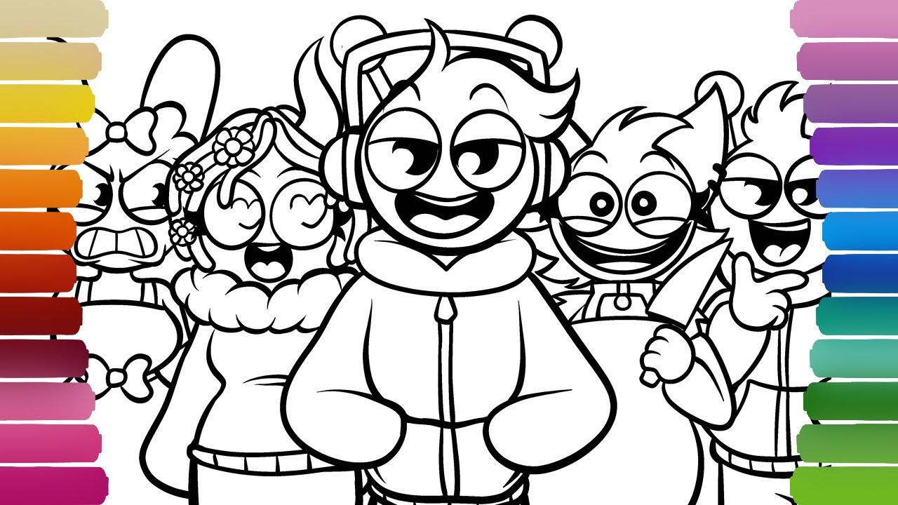SPRUNKI ALL GROWN UP Coloring Pages / How to Color INCREDIBOX SPRUNKI