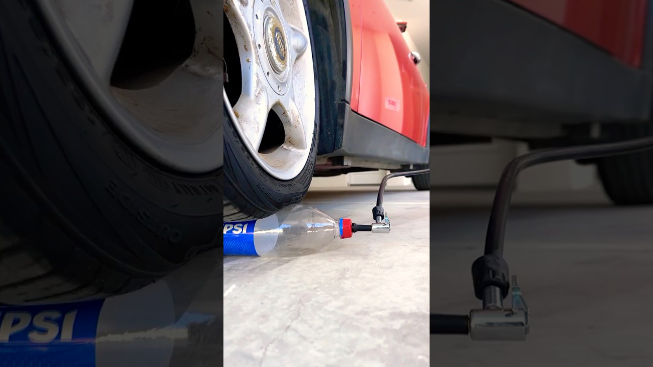 Plastic Bottle Car Jack &ndash; Genius DIY Trick!