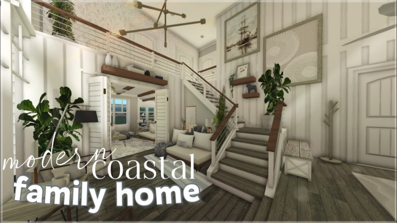 Bloxburg | Modern Coastal Family Home | Roblox | House Build