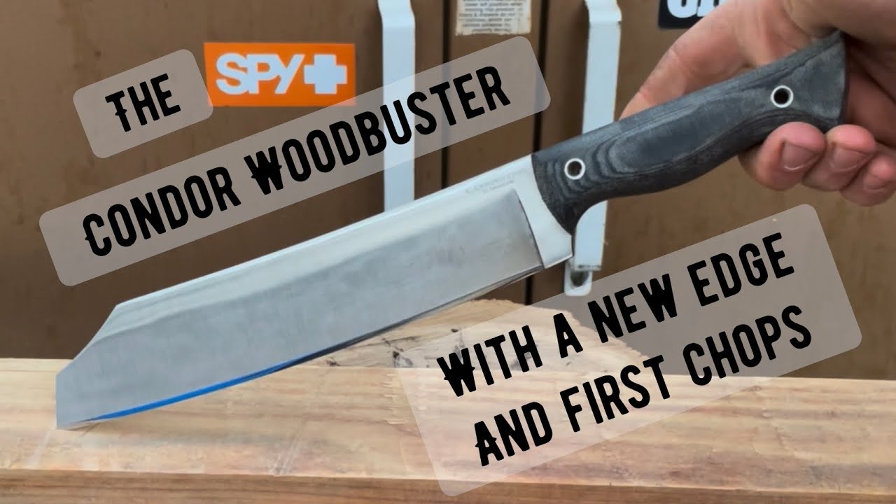 Condor Woodbuster with a new edge and first use