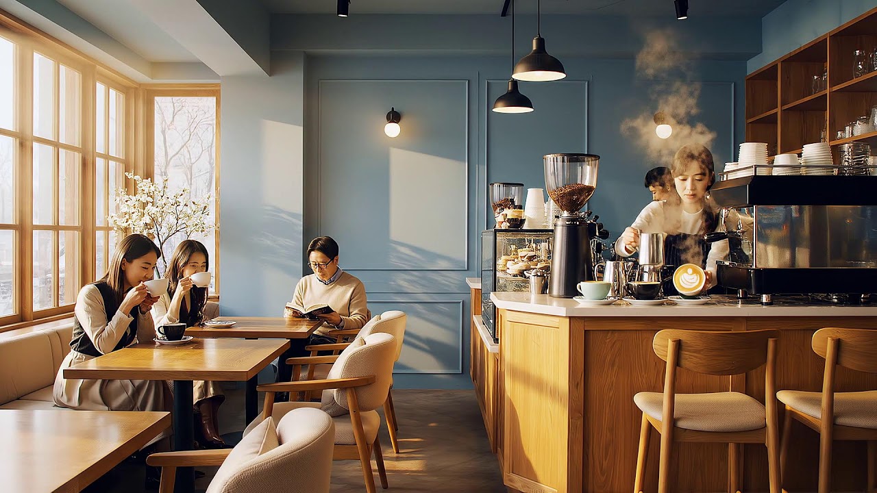 편안한 커피 시간을 위한 봄 커피하우스 재즈 ☕🌸🎶