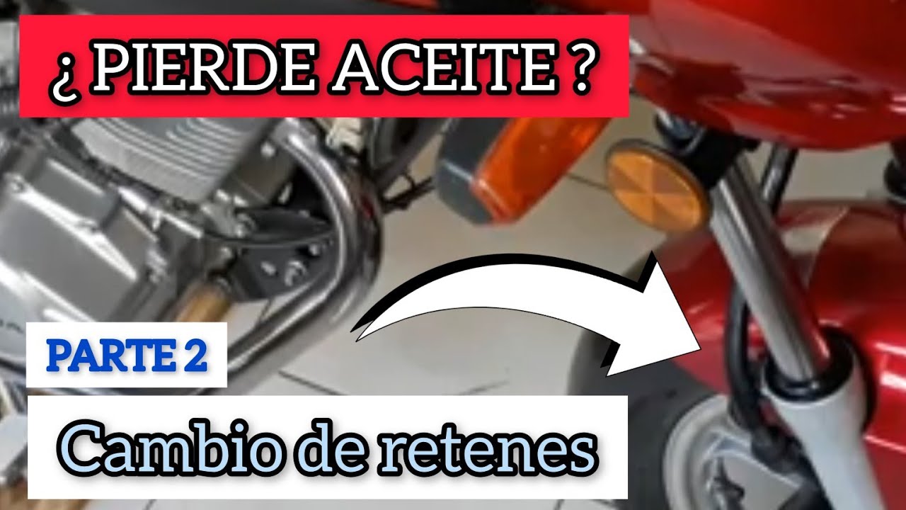 Cambio De RETEN SUSPENSION Moto HONDA Storm CG 125 150 XR 125 150  Parte 2
