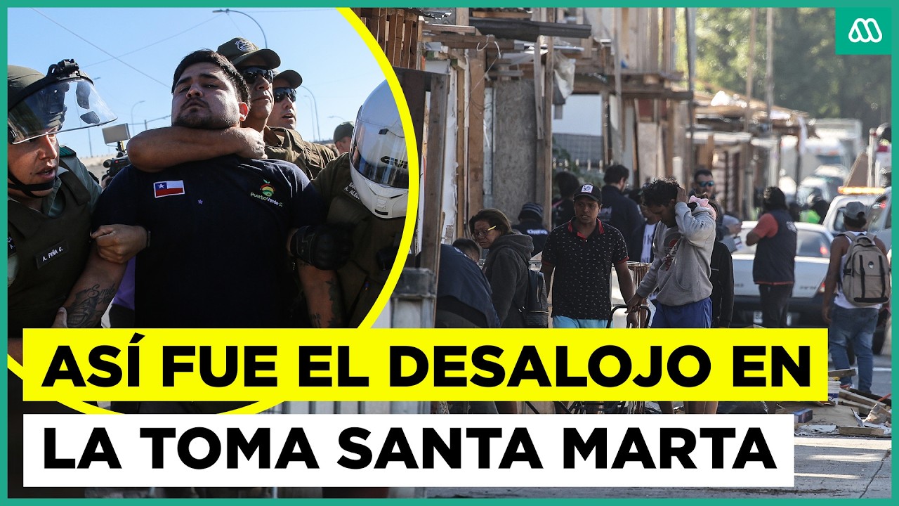 Carabineros realiza operativo de desalojo en Toma Santa Marta de Maipú
