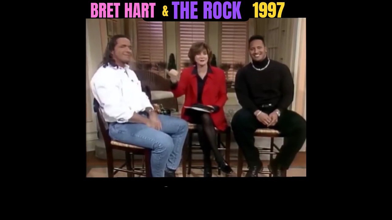 The Rock & Bret Hart 1997 January 31 | The Dini Show #wwe #prowrestling #wrestling #therock #wwf 😂