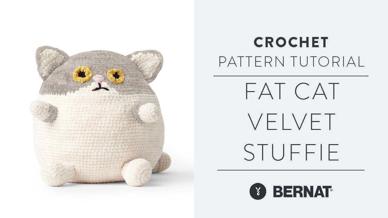 Fat Cat Crochet Stuffie | Free Plush Toy Pattern with The Crochet Crowd
