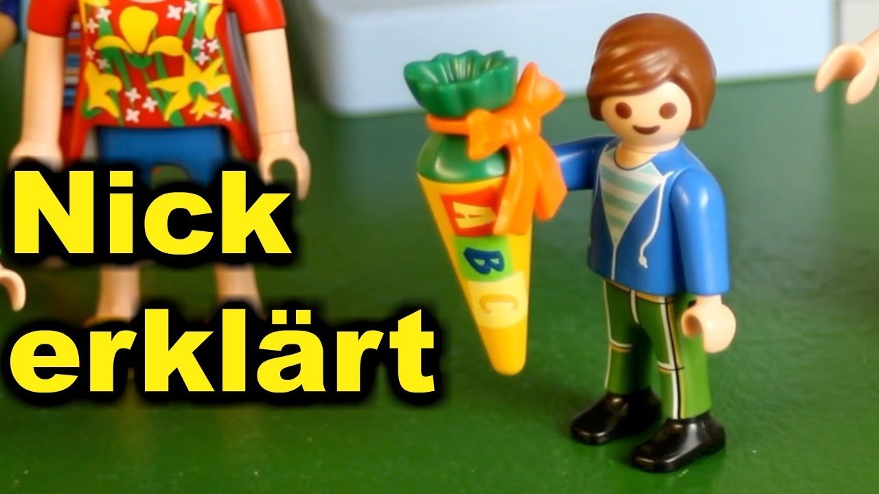 Playmobil - Nick erklärt die Schule - Kinder Spielzeugwelt