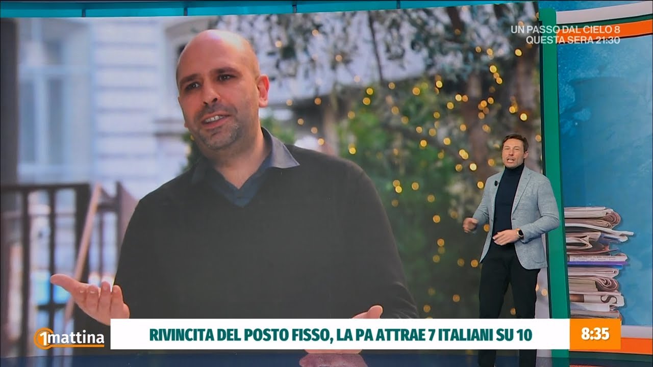 Rivincita del posto fisso: la PA attrae 7 italiani su 10 - Unomattina 23/01/2025