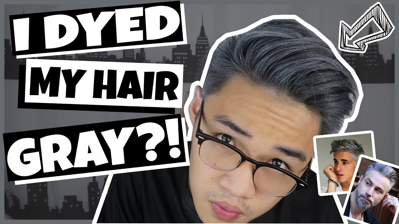 TRYING OUT TEMPORARY GRAY HAIR WAX! | Cedrix Eligio