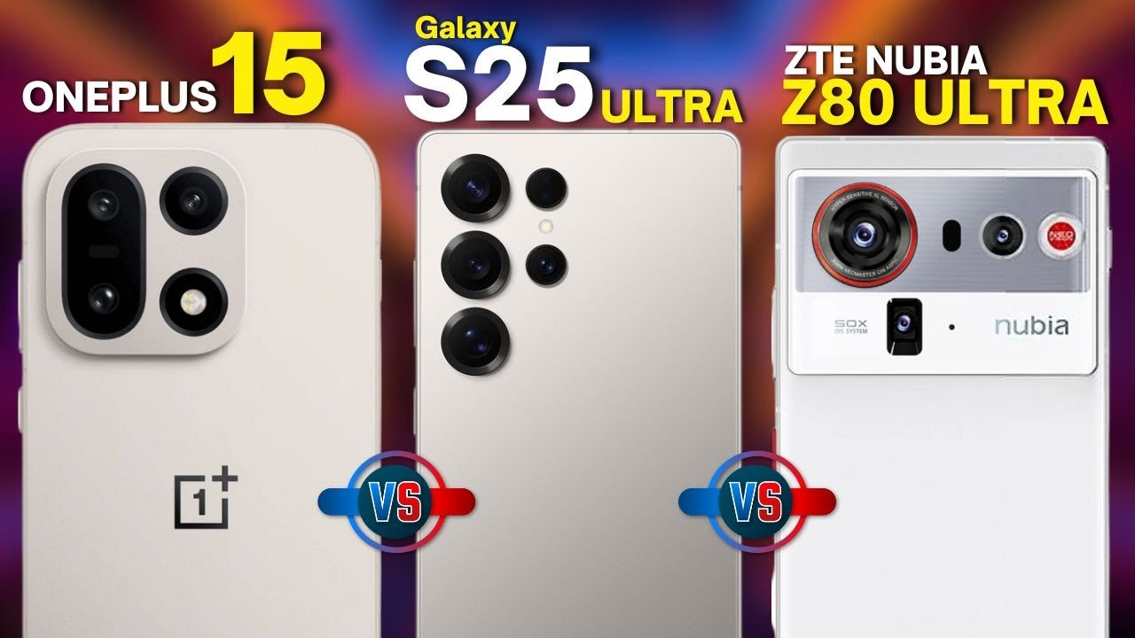 ZTE Nubia Z80 Ultra против Galaxy S25 Ultra против OnePlus 15 — шокирующие результаты! — Полное с...