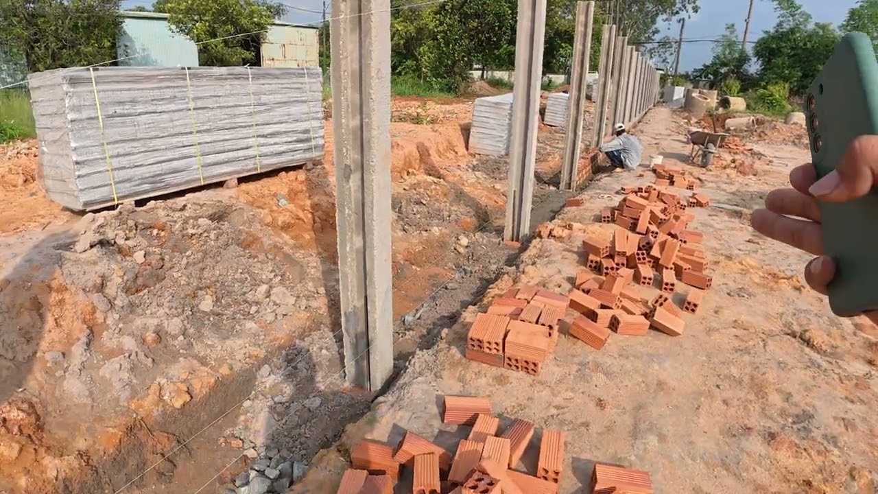 hàng rào lắp ghép tấm bê tông siêu nhẹ và cột H đúc sẵn tại long thành, đồng nai-0878808541