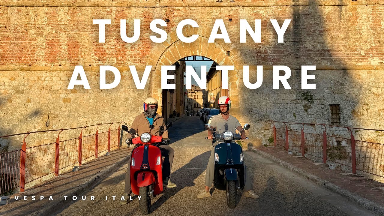 How We Fit 10 Days of Luggage for 2 People on ONE Vespa GTS 300 | Road to Siena