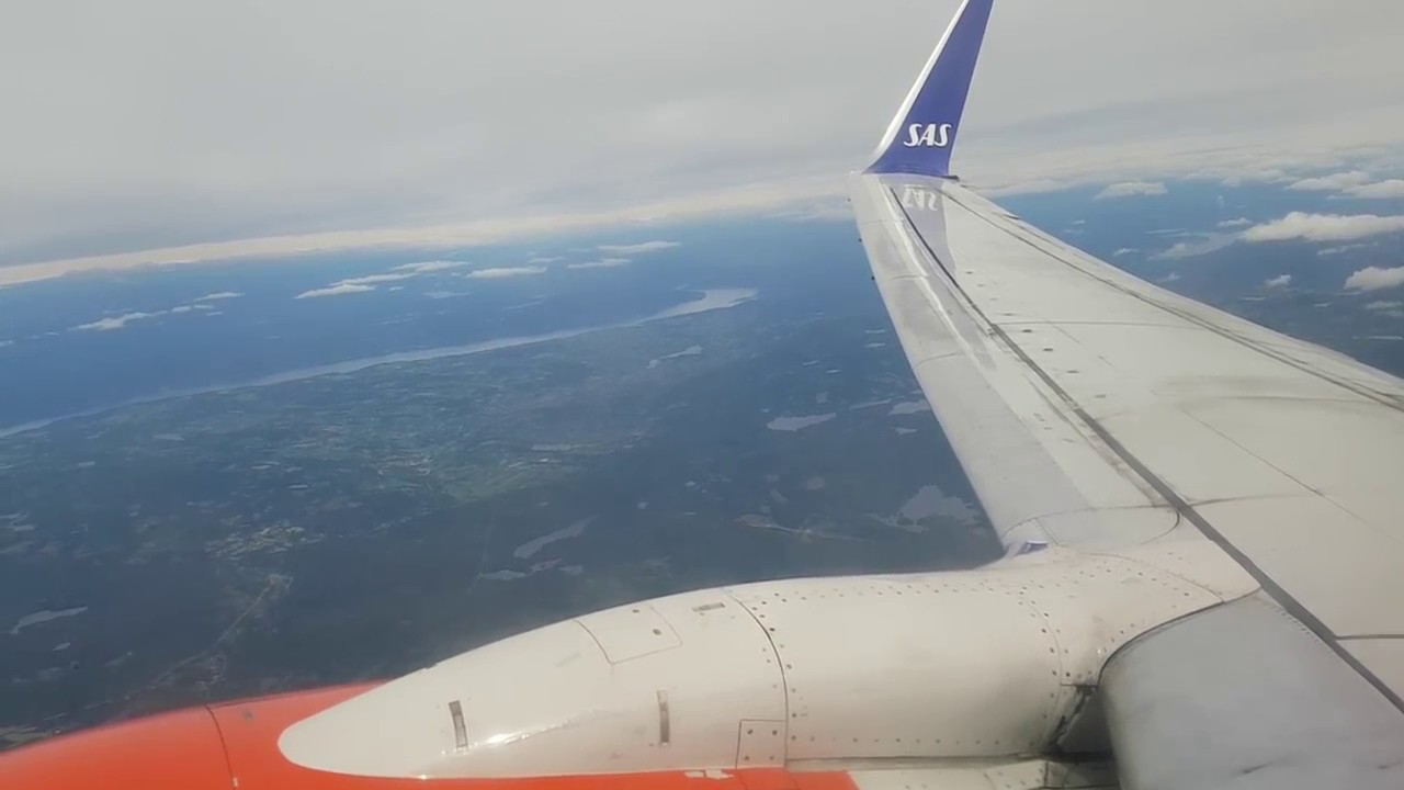 SAS Boeing 737-700WL Takeoff @ Oslo, Gardermoen 60fps