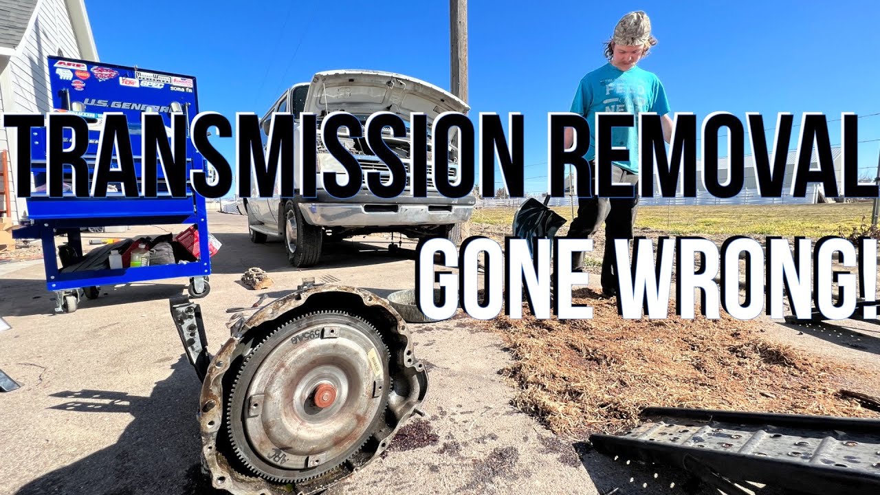 Transmission Removal - Dodge Conversion Van Pt 3