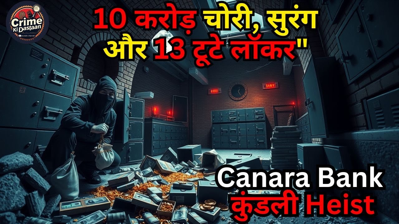 हरियाणा: Canara Bank कुंडली Heist | ₹10 Crore चोरी, दीवार में सुरंग और 13 लॉकर तोड़े |