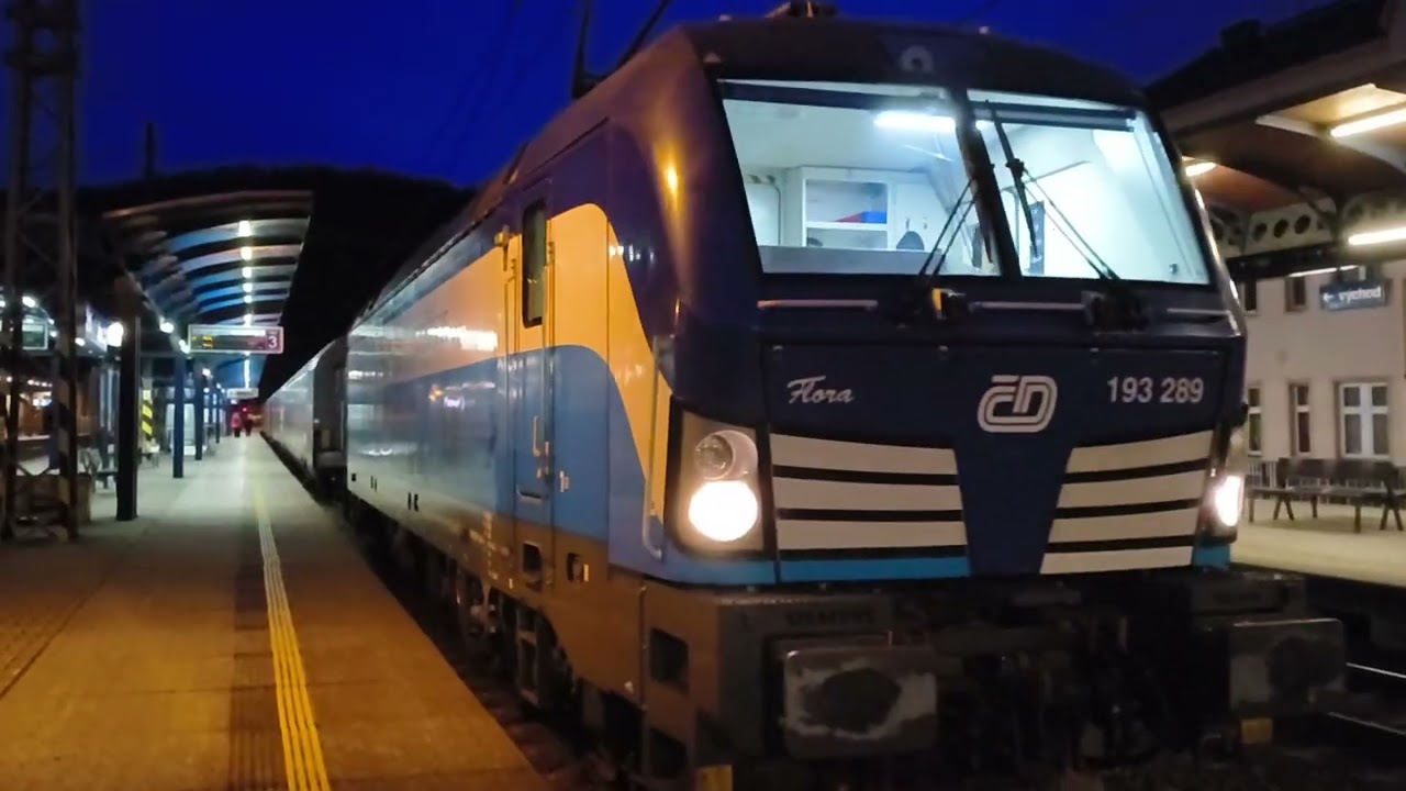 Hlášení příjezd a odjezd pro vlak R 618 Krušnohor
