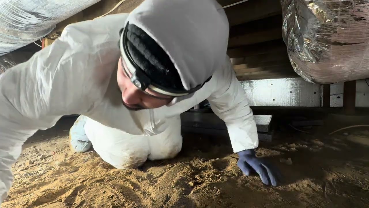 Make over on a cold and dirty crawl space 