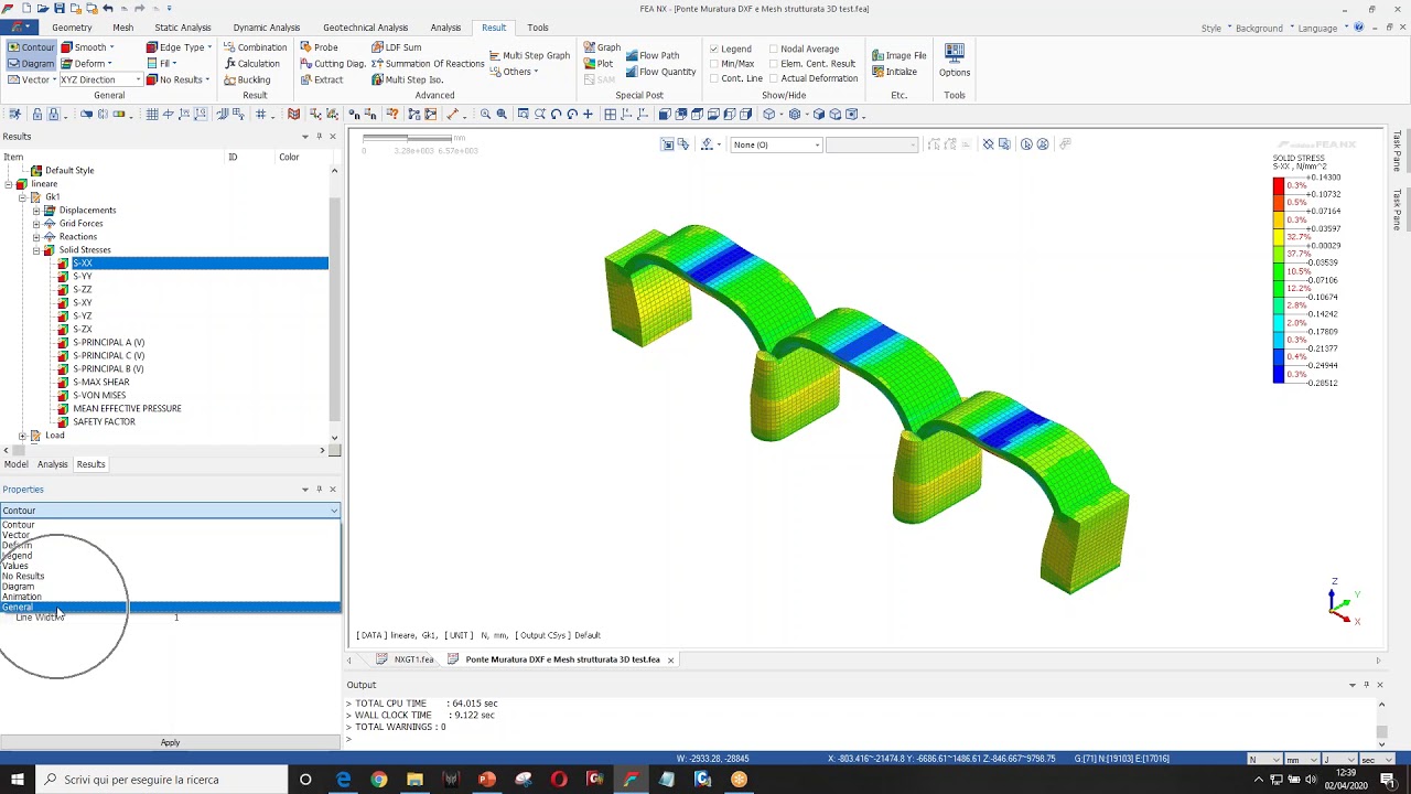Midas FEA NX | Come si leggono i risultati in FEA NX?