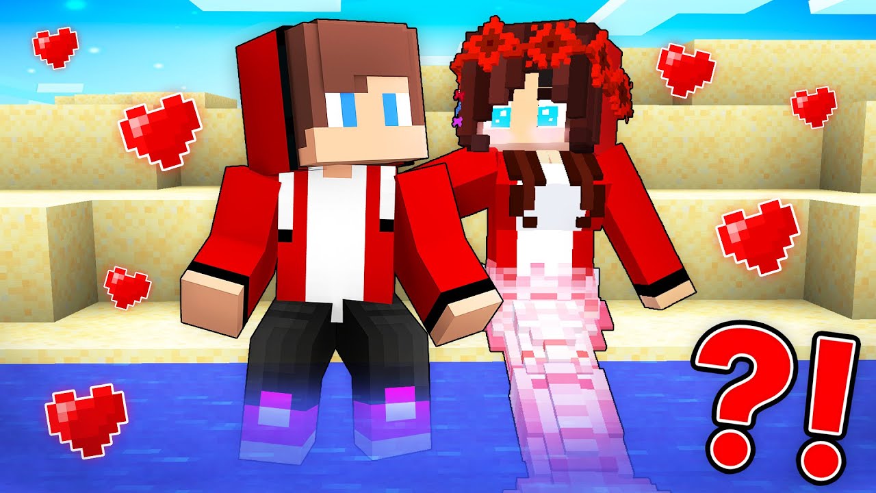 JJ Fell in Love with Mermaid - Maizen Minecraft Animation