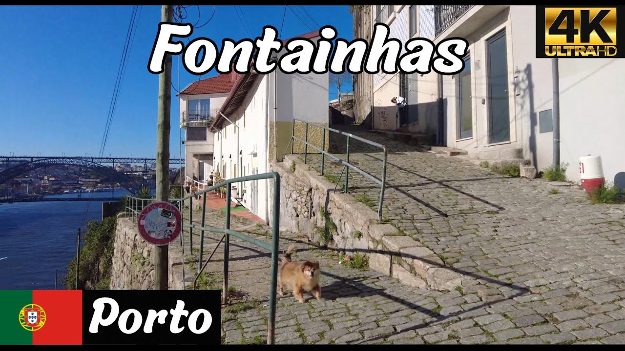 Fontainhas | Calçada das Carquejeiras | Miradouro das Fontainhas | Porto | Portugal 4K
