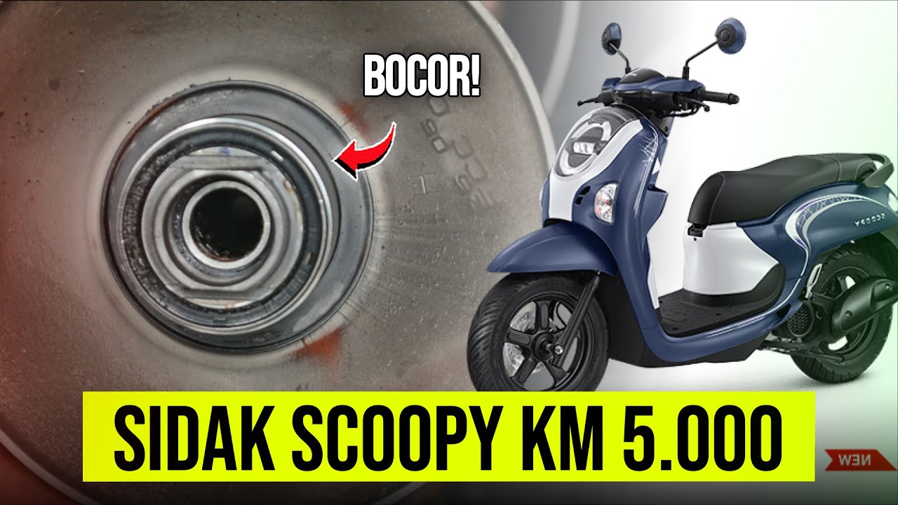 Sidak Honda Scoopy 2025 KM 5.000: CVT Kotor dan Gejala Bocor Mulai Muncul