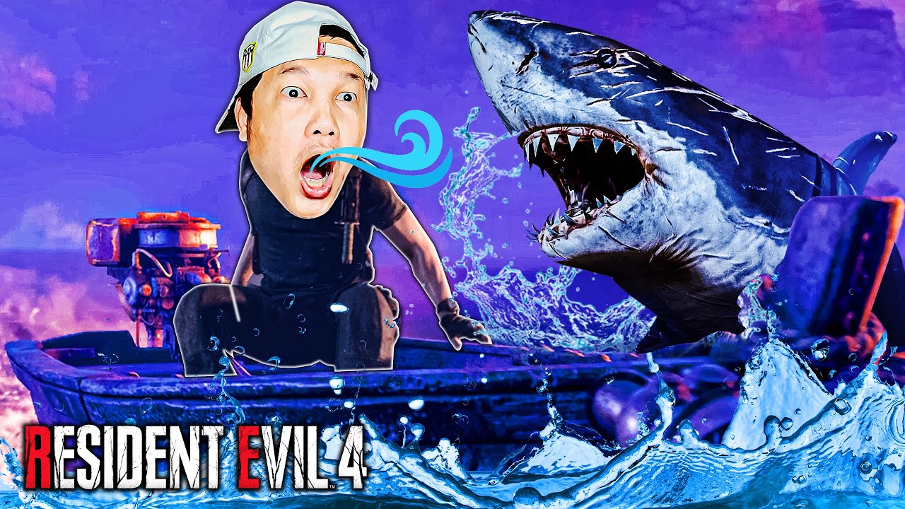 ខ្ញុំប្រយុទ្ធជាមួយBaby Shark🦈! Resident Evil 4 Remake Cambodia PART 2