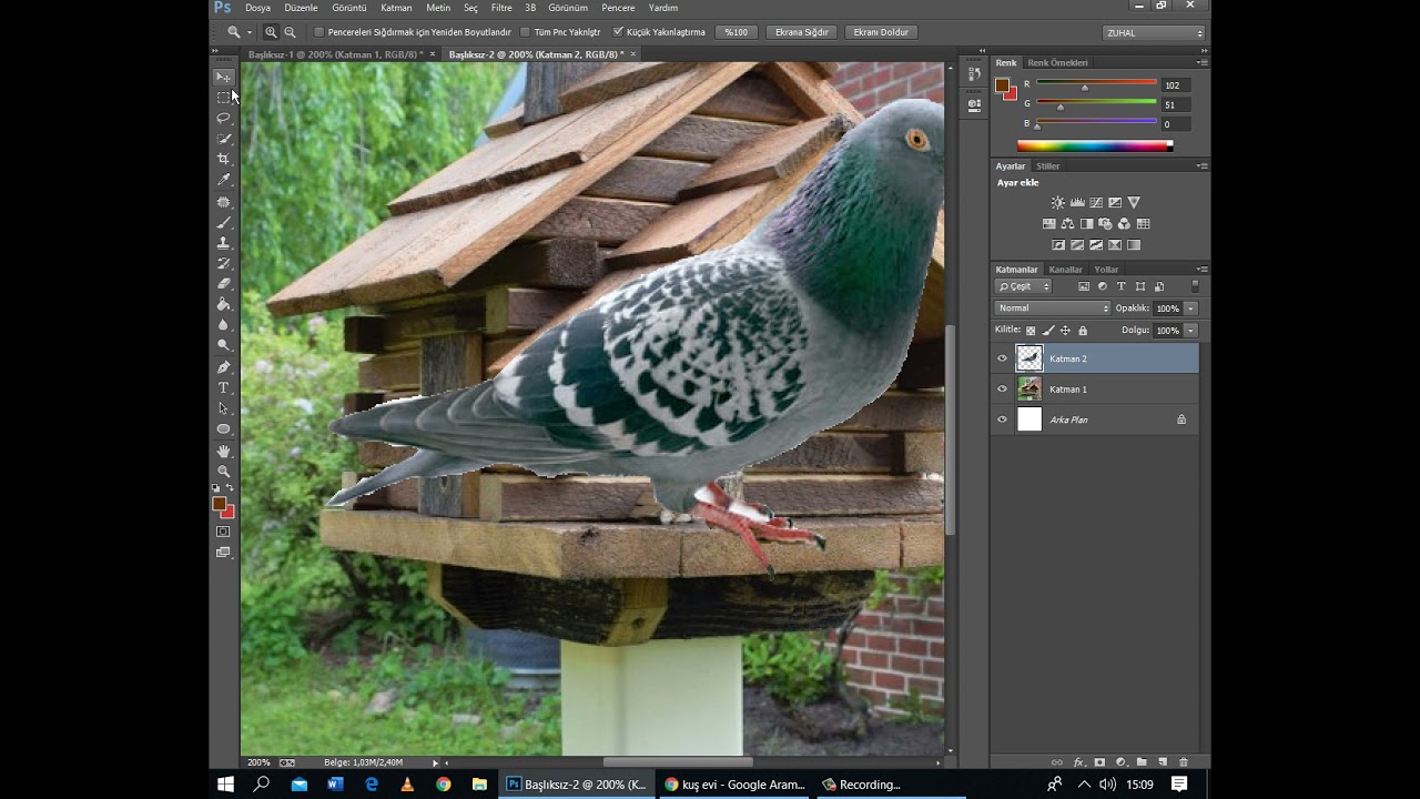 Photoshop Hızlı Seçim Aracı (Quick Selection Tool) Kullanımı