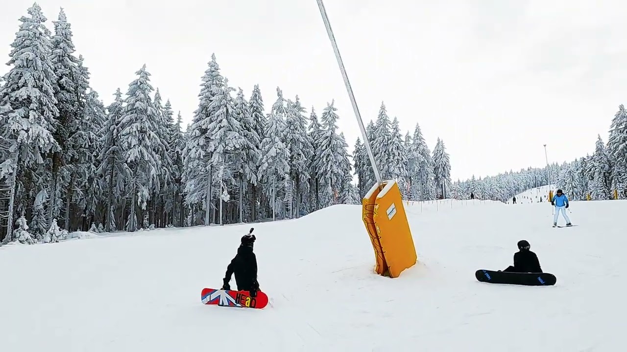 Abfahrt Piste 2️⃣ am Klinovec (Keilberg) in 🇨🇿 (4K) ⛷️⛷️