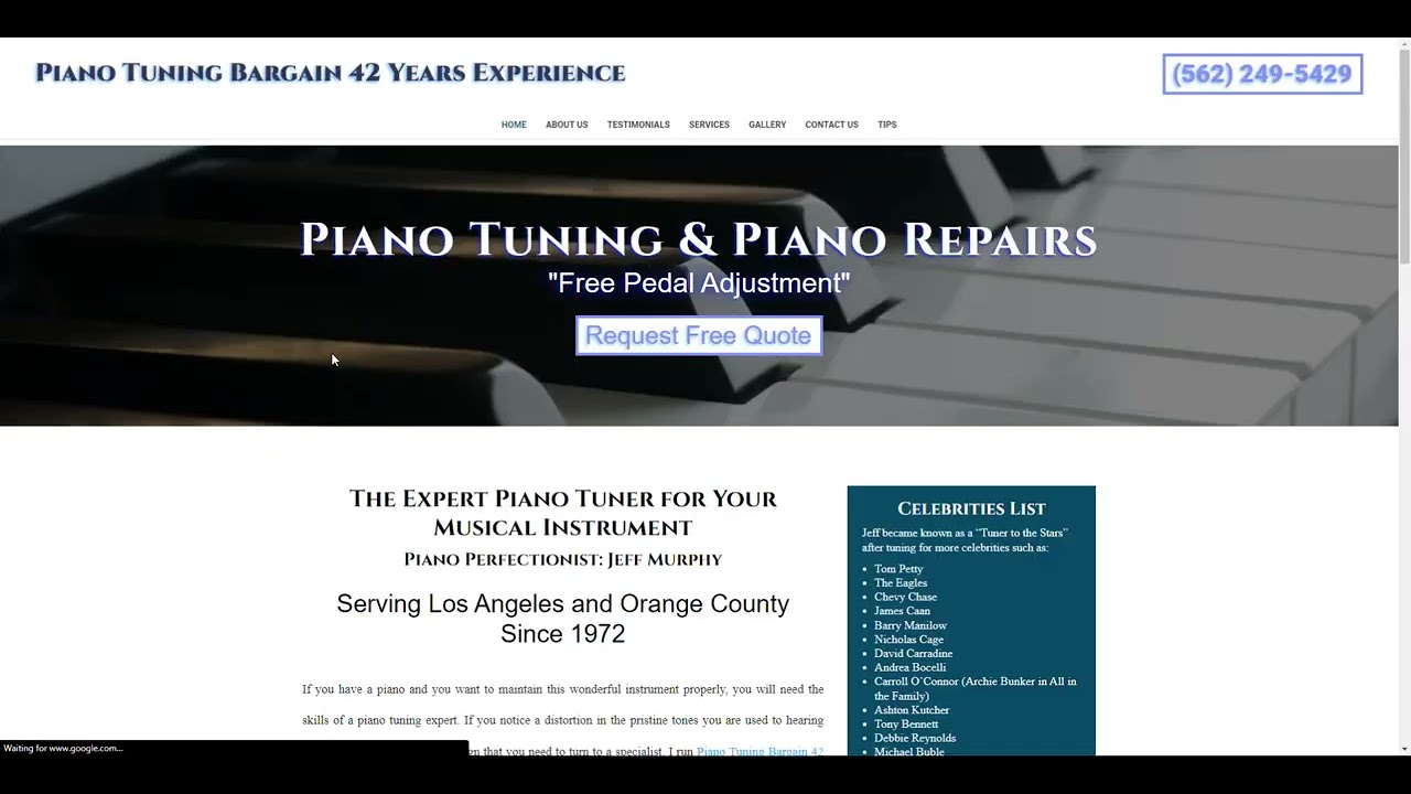 Jeff Murphy Piano Tuning | How to improve your online presence