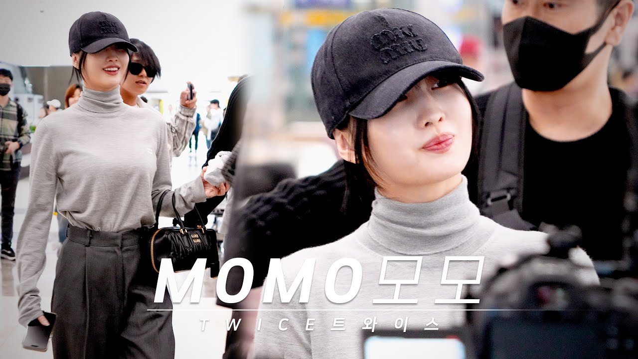 TWICE(트와이스) 모모 MOMO 일본에서 입국 arrive in SEOUL 4K